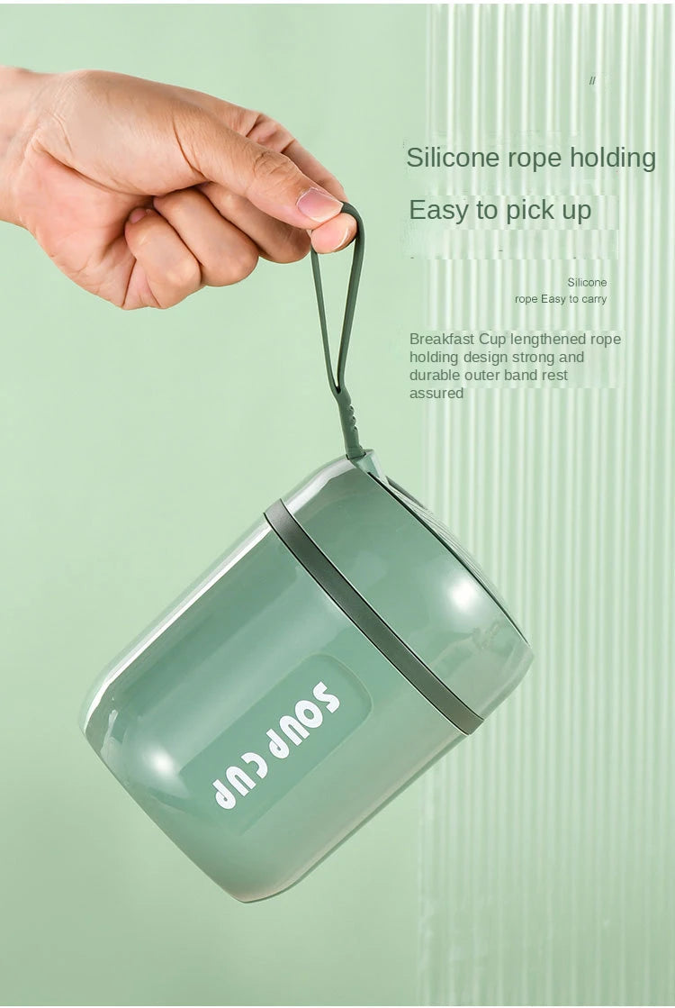 Thermische Edelstahl Lunchbox - Doppelwandig isoliert für Büro & Schule