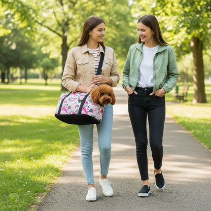 Bolsa bandolera portátil para perros y gatos pequeños: bandolera transpirable con diseño de sandía