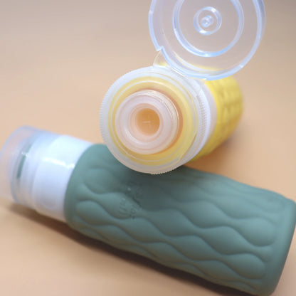 100ml Reiseflasche Silikon - Nachfüllbar & Auslaufsicher für Handgepäck