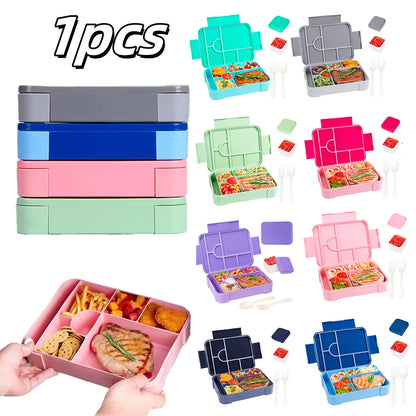 Bento Lunchbox 1330ml - Auslaufsicher mit Fächern für Büro & Schule