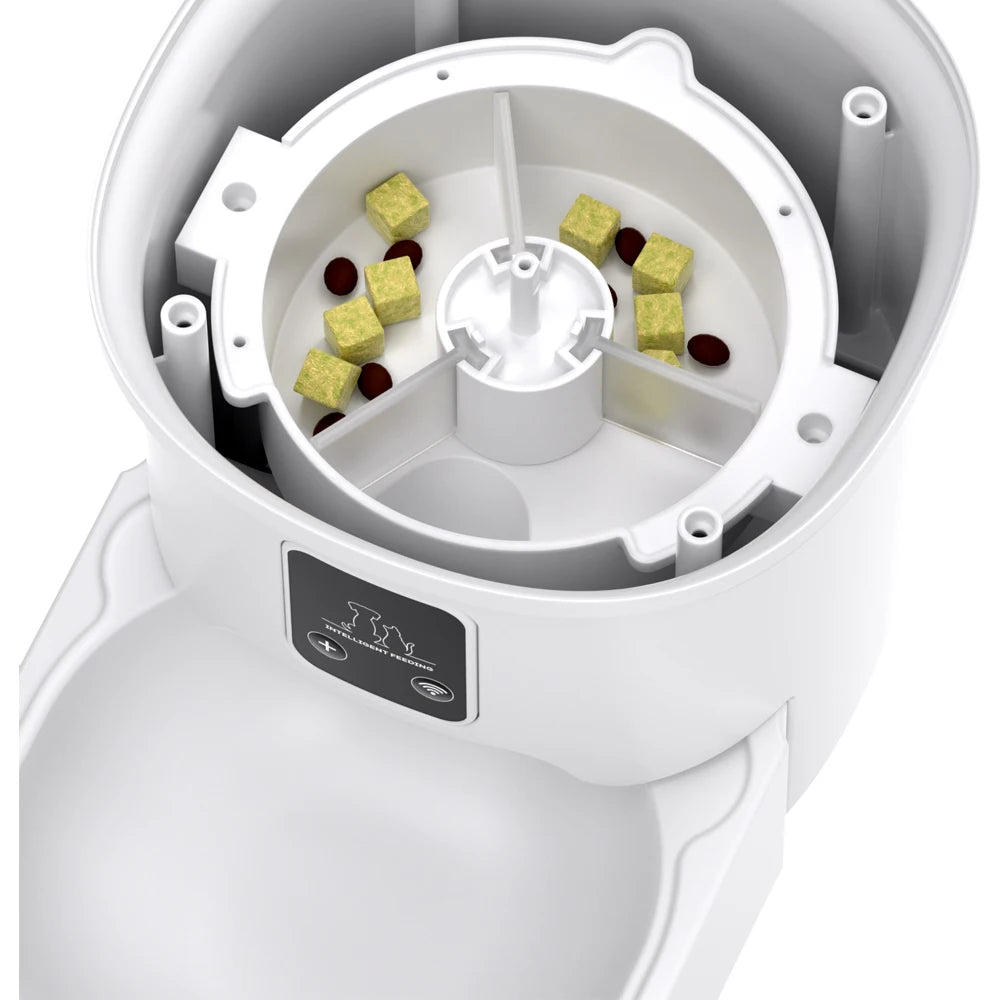 Automatischer Futterautomat 4L mit WIFI & Kamera - App-Steuerung für Katzen & Hunde