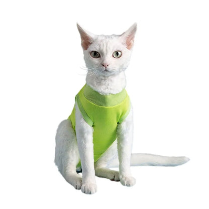 Anti-Leck-Erholungsanzug für Katzen – Atmungsaktiver OP-Body zur Genesung nach Operationen und Sterilisation