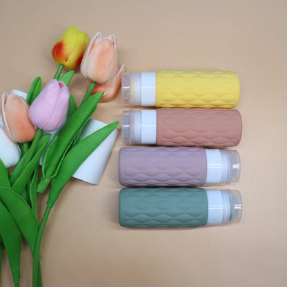 100ml Reiseflasche Silikon - Nachfüllbar & Auslaufsicher für Handgepäck