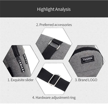 Wasserdichte Bauchtasche für Herren – Verstellbar für Sport, Wandern & Reisen