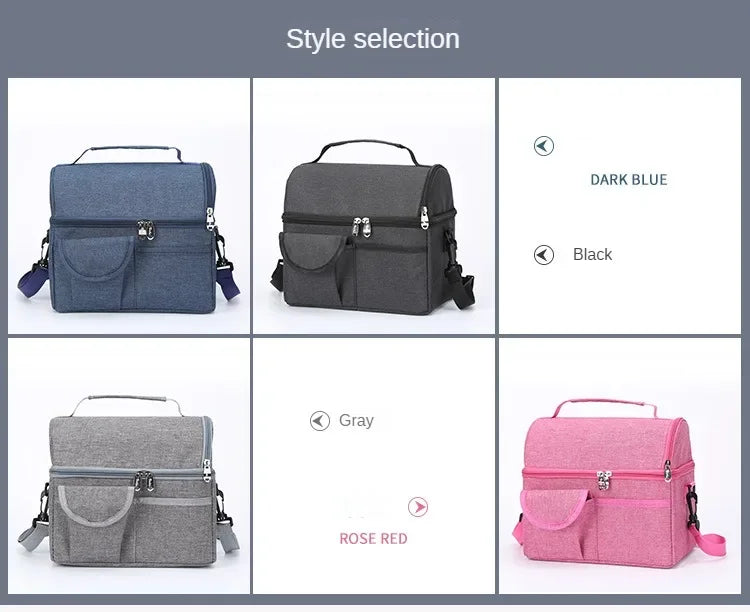 Isolierte Lunchtasche 8L – Kühltasche für Arbeit, Schule & Picknick