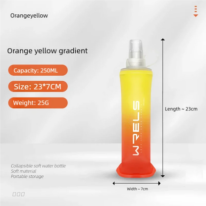 Sport TPU Faltflasche 250ml/500ml - Ultraleicht für Laufen, Marathon & Outdoor - 8 Farben