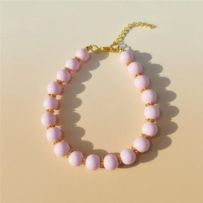 Buntes Perlen-Halsband für Hunde & Katzen – Handgefertigt, verstellbar & edles Design