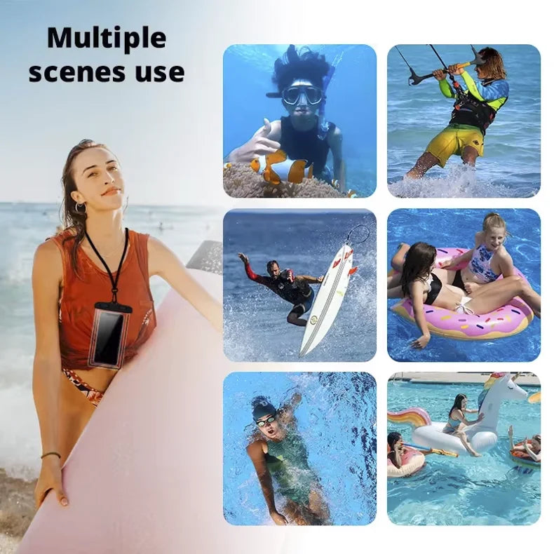 Wasserdichte Handyhülle mit Airbag – Schwimmen & Wassersport (iPhone/Samsung)