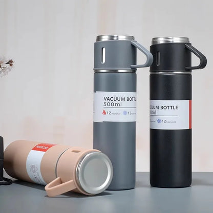 Thermoflasche 500ml Edelstahl - Vakuumisoliert für Kaffee & Tee