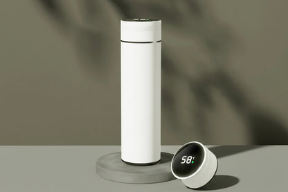 Thermobecher 500ml mit Temperaturanzeige – Edelstahl Isolierbecher | Geschenkidee