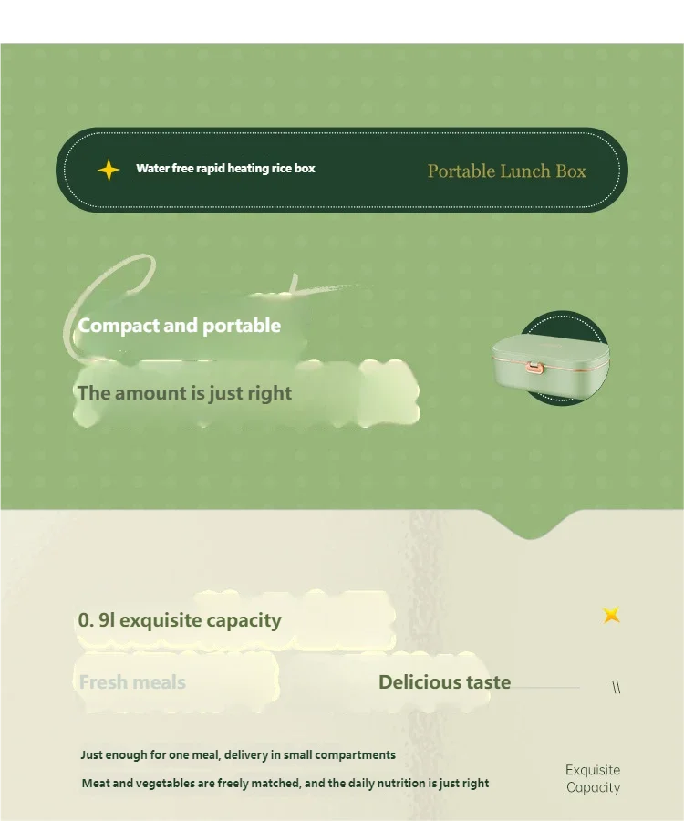 Elektrische Lunchbox Edelstahl - Warmhaltebox für Büro & Unterwegs