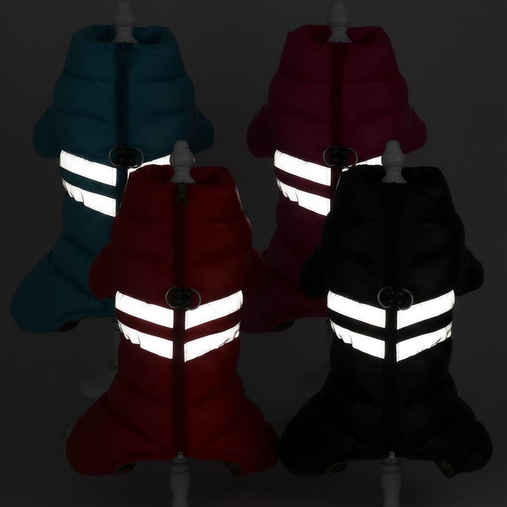 Wasserfeste Winterjacke für Hunde – warm, reflektierend & winddicht