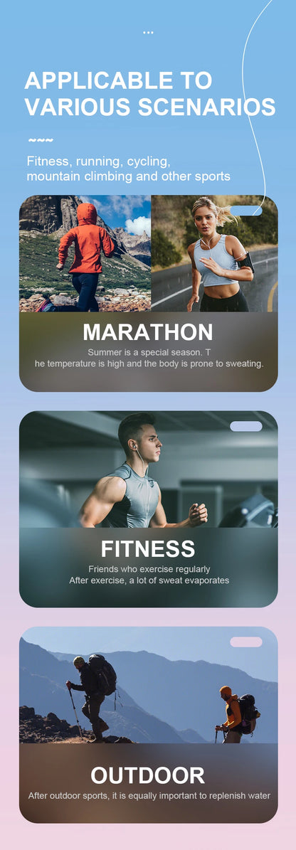 Sport TPU Faltflasche 250ml/500ml - Ultraleicht für Laufen, Marathon & Outdoor - 8 Farben