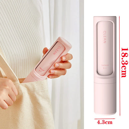 2-in-1 Pet Hair Remover Lint Roller - Reusable &amp; Self-Cleaning for Clothes &amp; Furniture