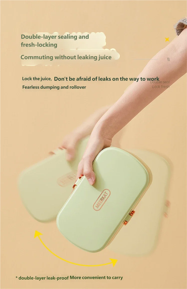 Elektrische Lunchbox Edelstahl - Warmhaltebox für Büro & Unterwegs